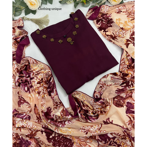 Kashish /b4 deep plum