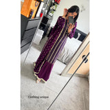 Bespoke Gharara- purple