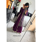 Bespoke Gharara- purple