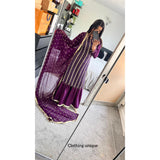 Bespoke Gharara- purple