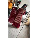 Bespoke Gharara- maroon