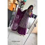 Bespoke Gharara- purple