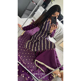 Bespoke Gharara- purple