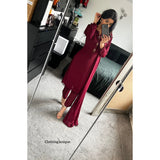 Bespoke Georgette B2/ Maroon